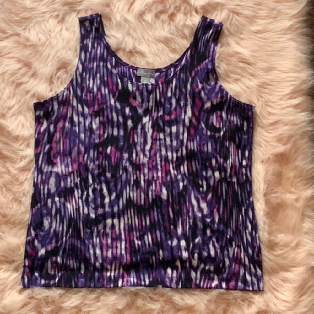 NWT Chico’s traveler stained glass floral tank